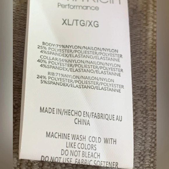 NWT Calvin Klein Performance Mock Neck Jacket - Picture 10 of 10